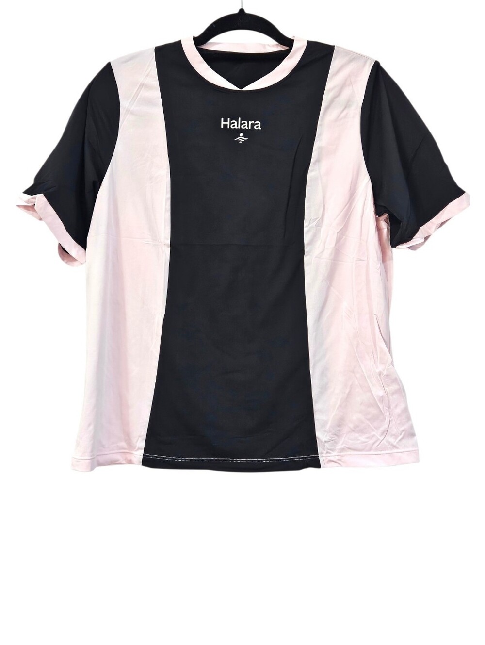 NWT Halara Performance Colorblock Short Sleeve Top Size S